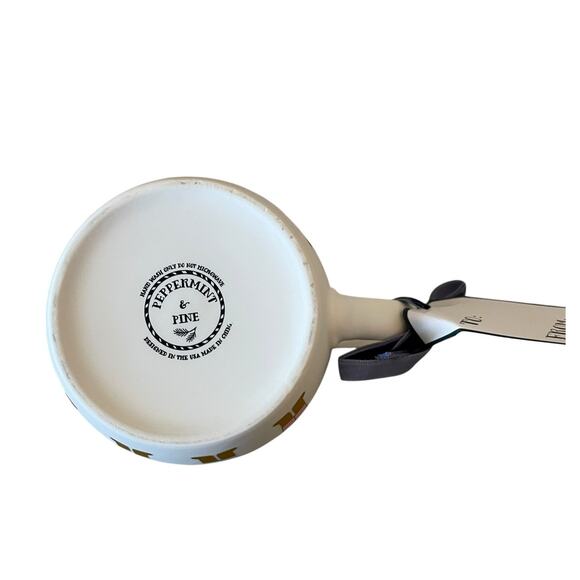 2pc Peppermint & Pine Christmas NUTCRACKER Soft Touch Mugs Pop of Color Holiday - Picture 9 of 13